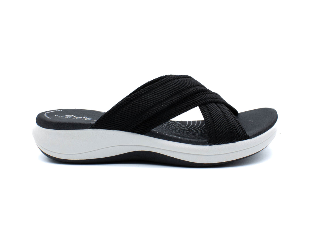CLARKS Mira Isle Black Slide Sport Sandal