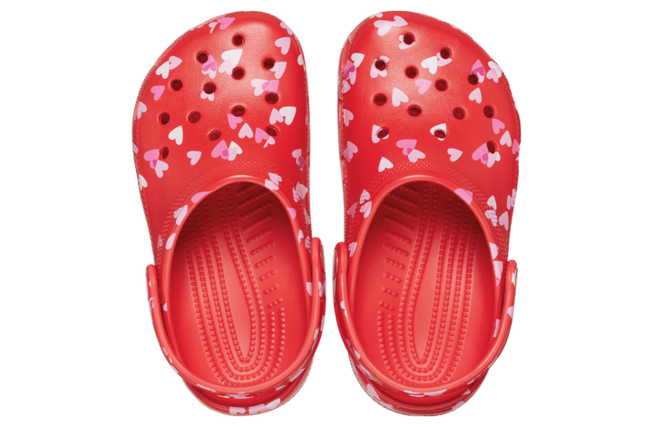 CROCS Classic Valentine's Day Hearts Clogs