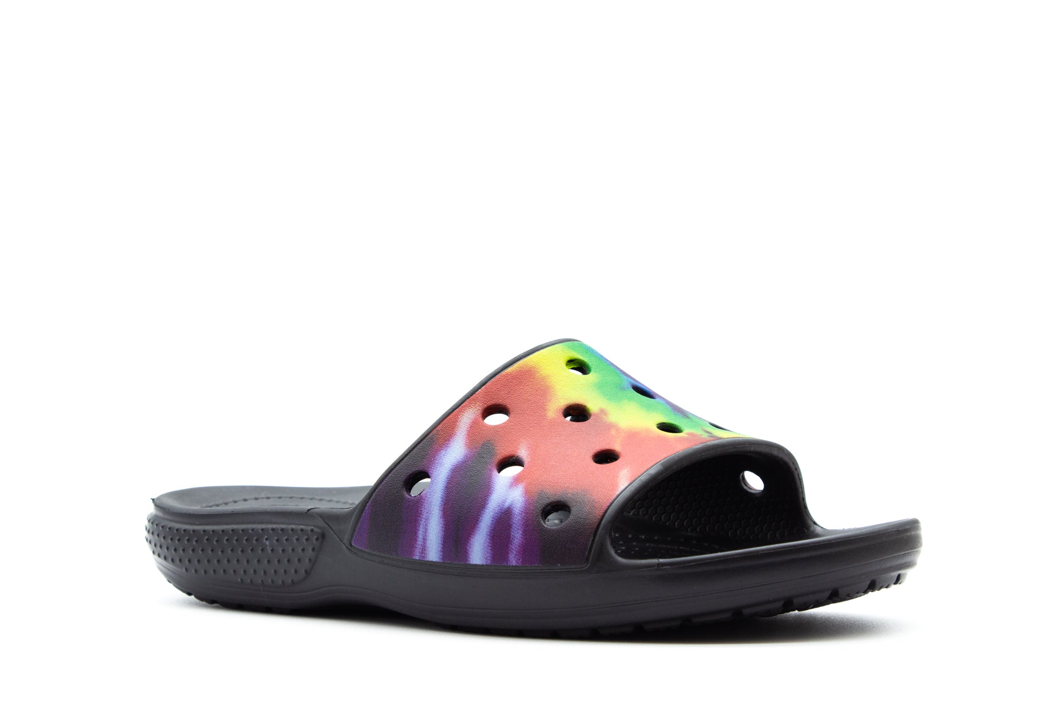 CROCS Classic Tie-Dye Graphic Slide –