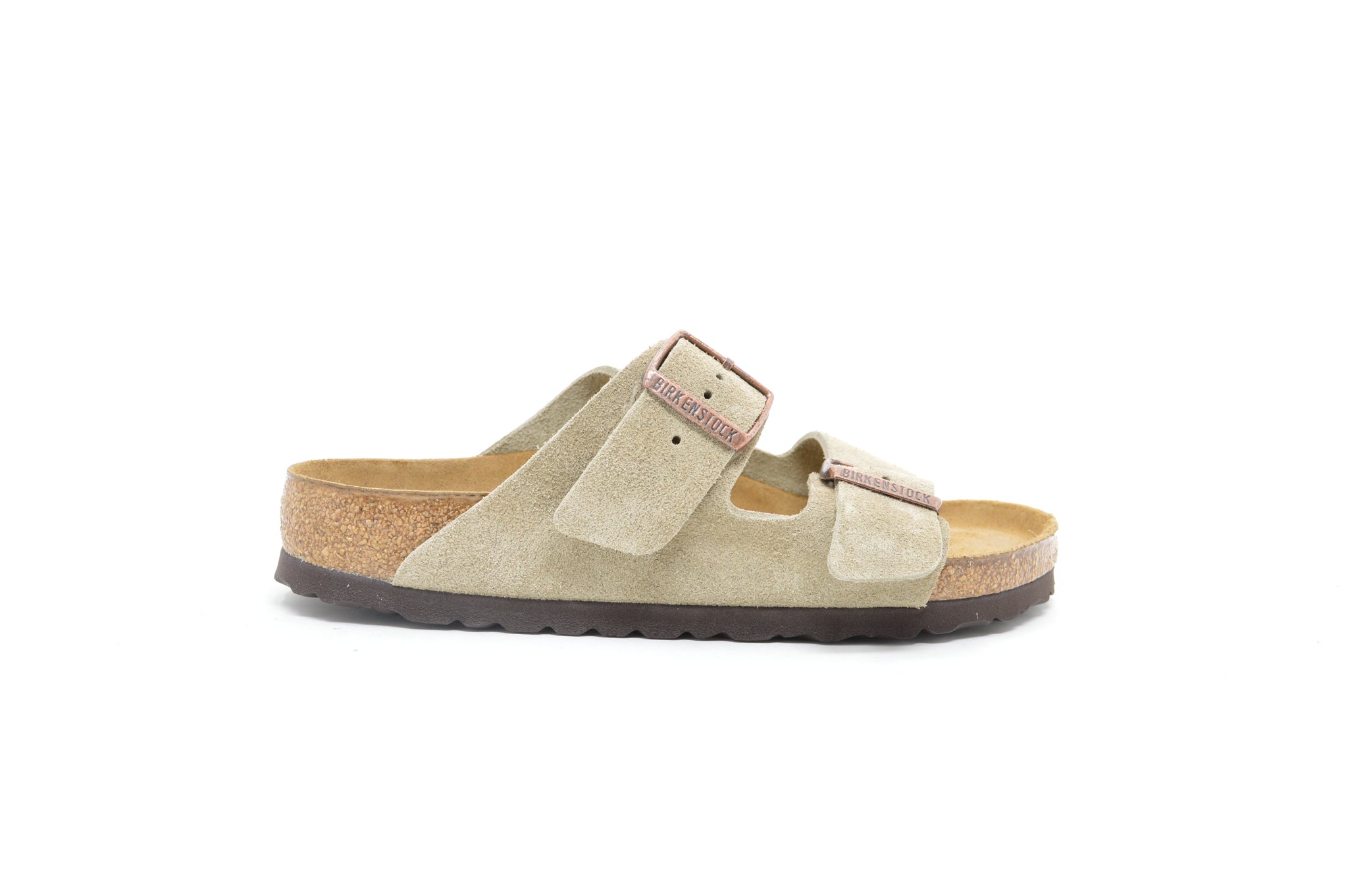 Birkenstock 951301 Men's Arizona Soft Footbed Taupe Suede Sandals