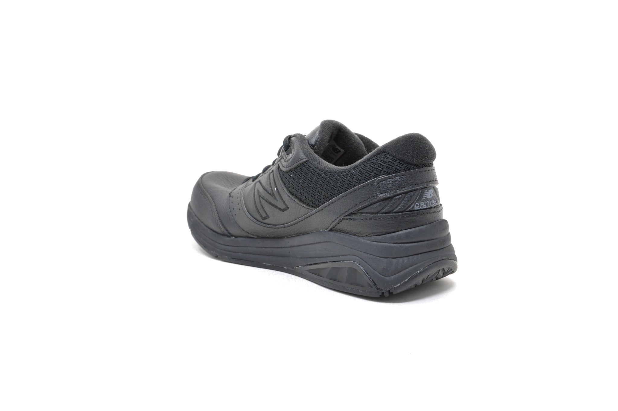 New balance black leather walking cheap shoes