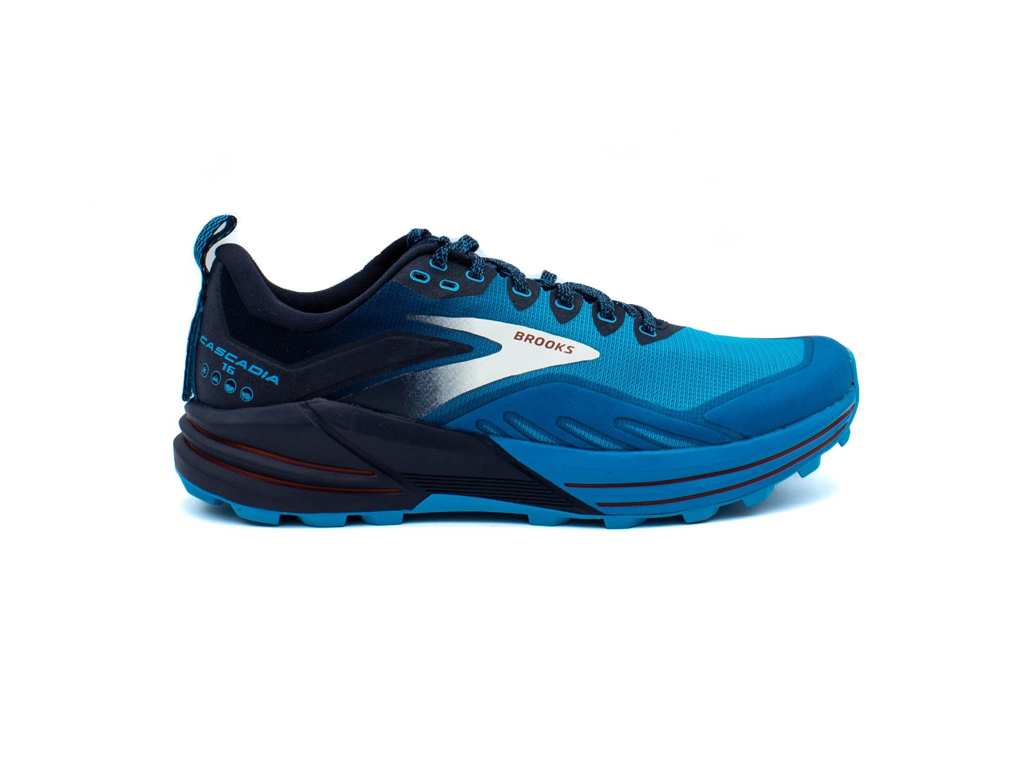 国内配送 BROOKS Cascadia 16 BLACK /BLUE BROOKS Cascadia 16 – shoeper.com