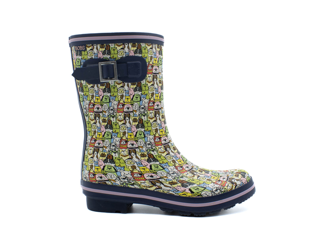 SKECHERS BOBS Rain Check All Over Rover Rain Boot