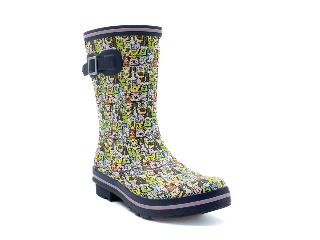 SKECHERS BOBS Rain Check All Over Rover Rain Boot