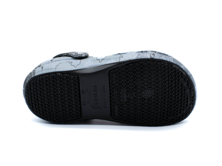 CROCS Unisex Bistro Graphic Slip Resistant Clog