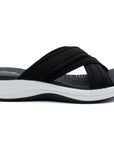 CLARKS Mira Isle Black Slide Sport Sandal