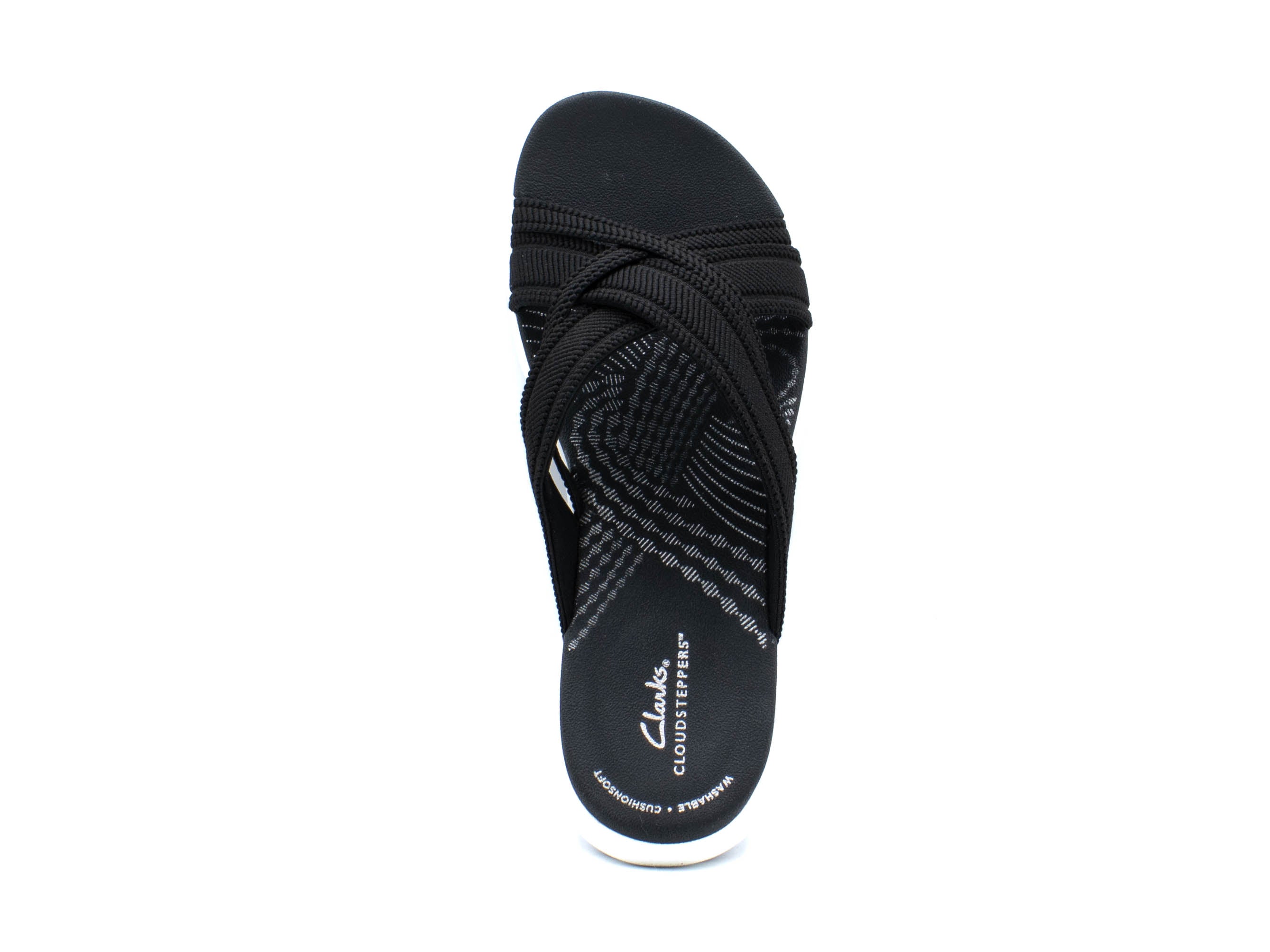CLARKS Mira Isle Black Slide Sport Sandal