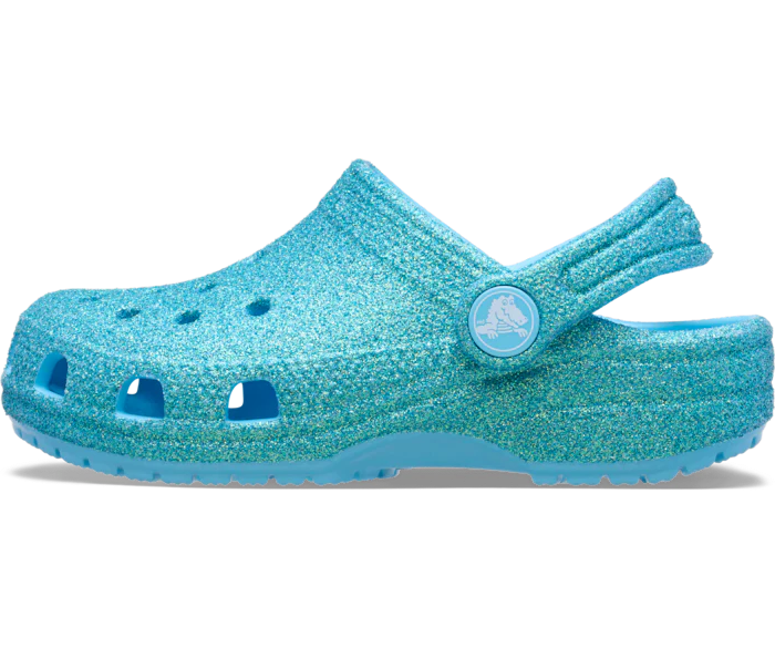 CROCS Kids' Classic Iridescent Glitter Clog