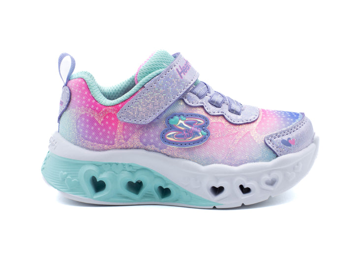 SKECHERS Youth Girl's Flutter Heart Lights - Simply Love Sneaker