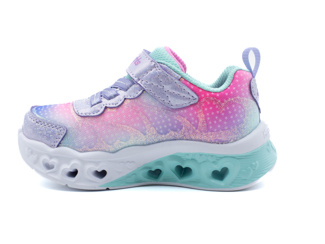 SKECHERS Youth Girl's Flutter Heart Lights - Simply Love Sneaker