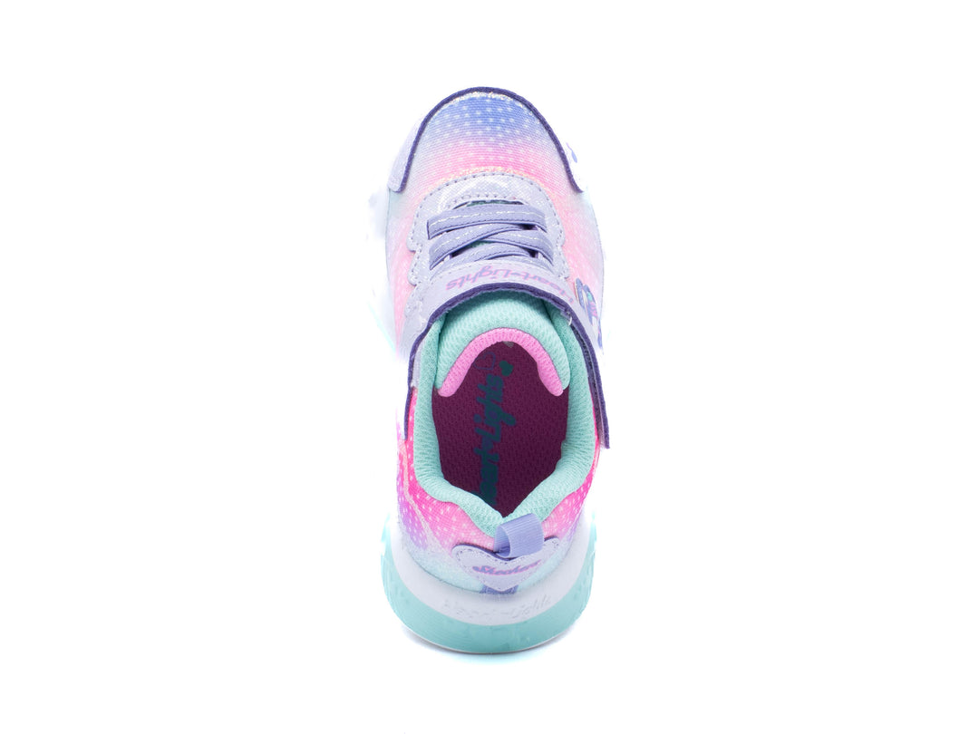 SKECHERS Youth Girl's Flutter Heart Lights - Simply Love Sneaker