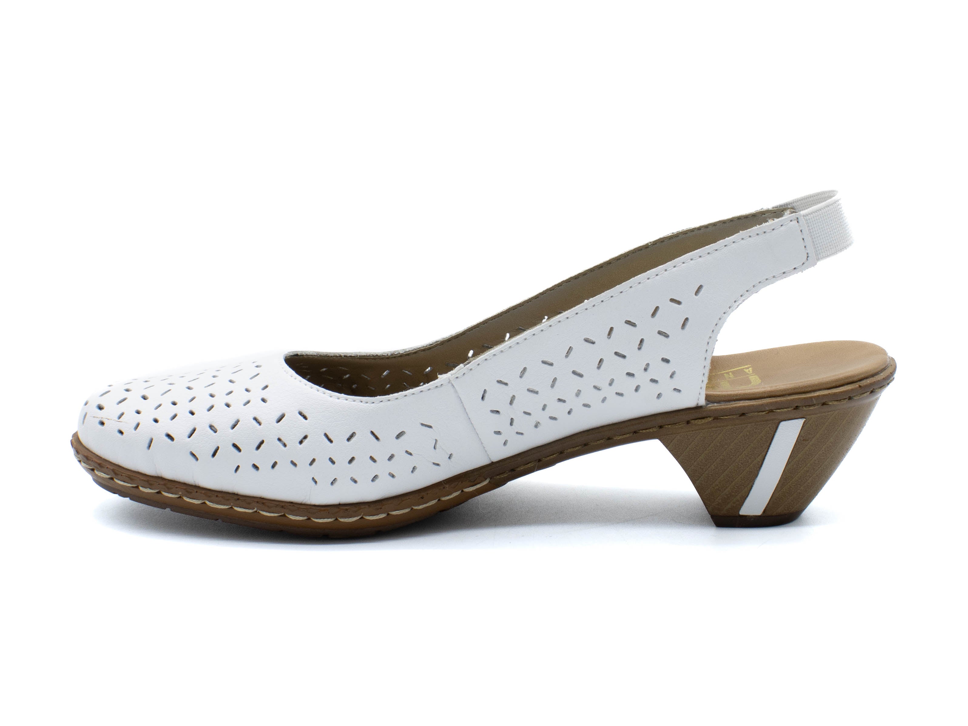 りり MA*RS】ハートバックルクロスブラウス - WHT/ブラック size-F