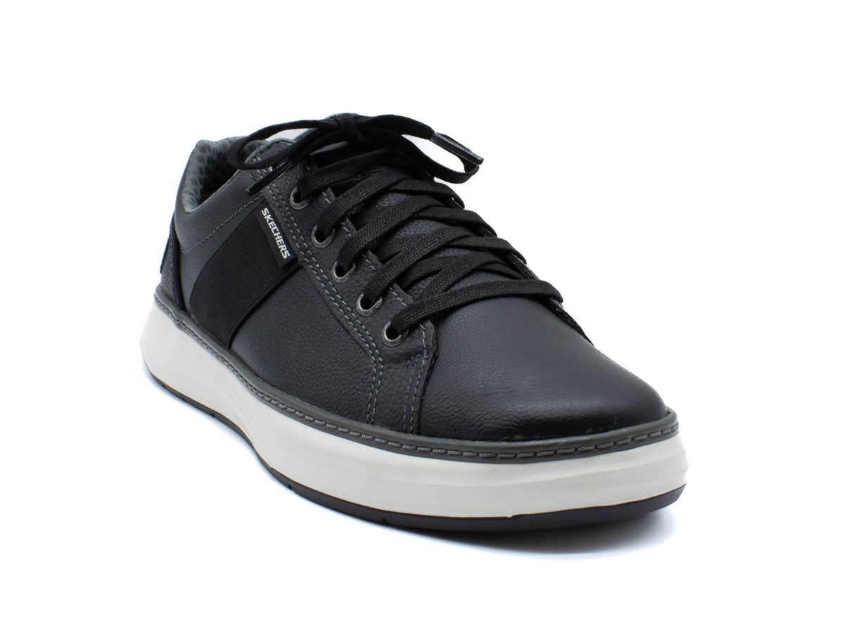 Skechers‎ Classic Fit 66229 Black Leather Oxford Sneakers Mens 10.5 Skechers Men Shoes Black Leather Sport Trail Outdoor Cushion  main image 2