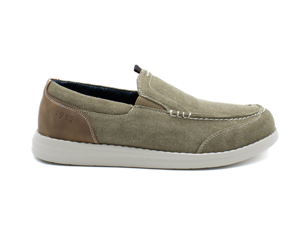 NUNN BUSH BREWSKI  CANVAS MOC TOE VENETIAN SLIP ON