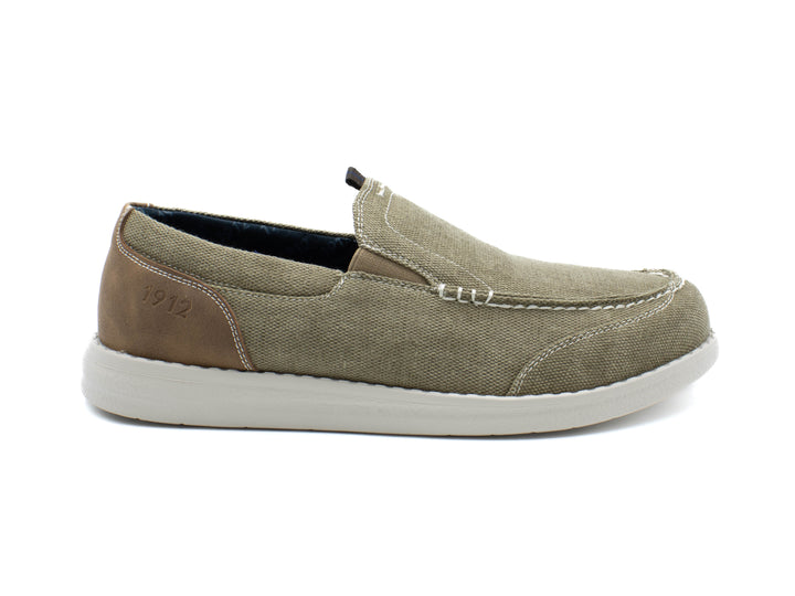 NUNN BUSH BREWSKI  CANVAS MOC TOE VENETIAN SLIP ON