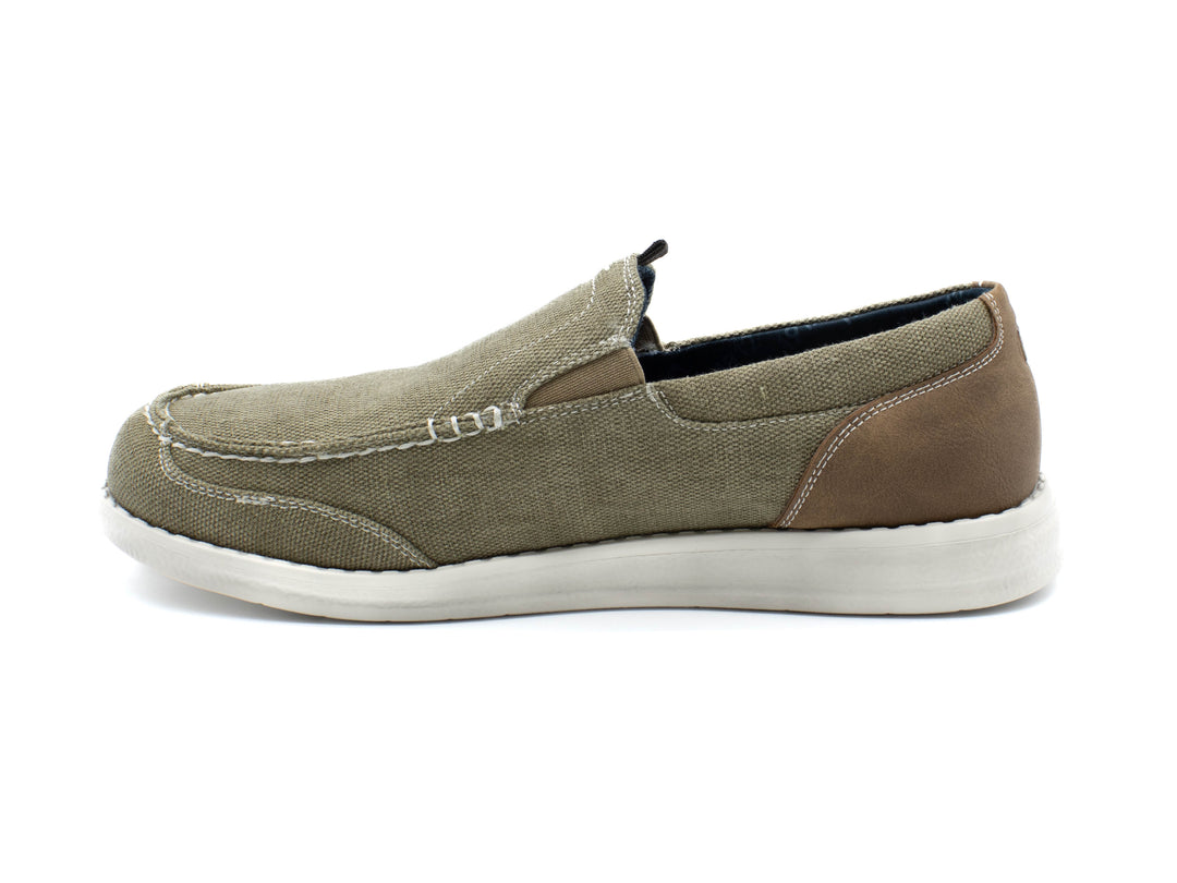 NUNN BUSH BREWSKI  CANVAS MOC TOE VENETIAN SLIP ON
