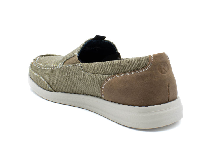 NUNN BUSH BREWSKI  CANVAS MOC TOE VENETIAN SLIP ON