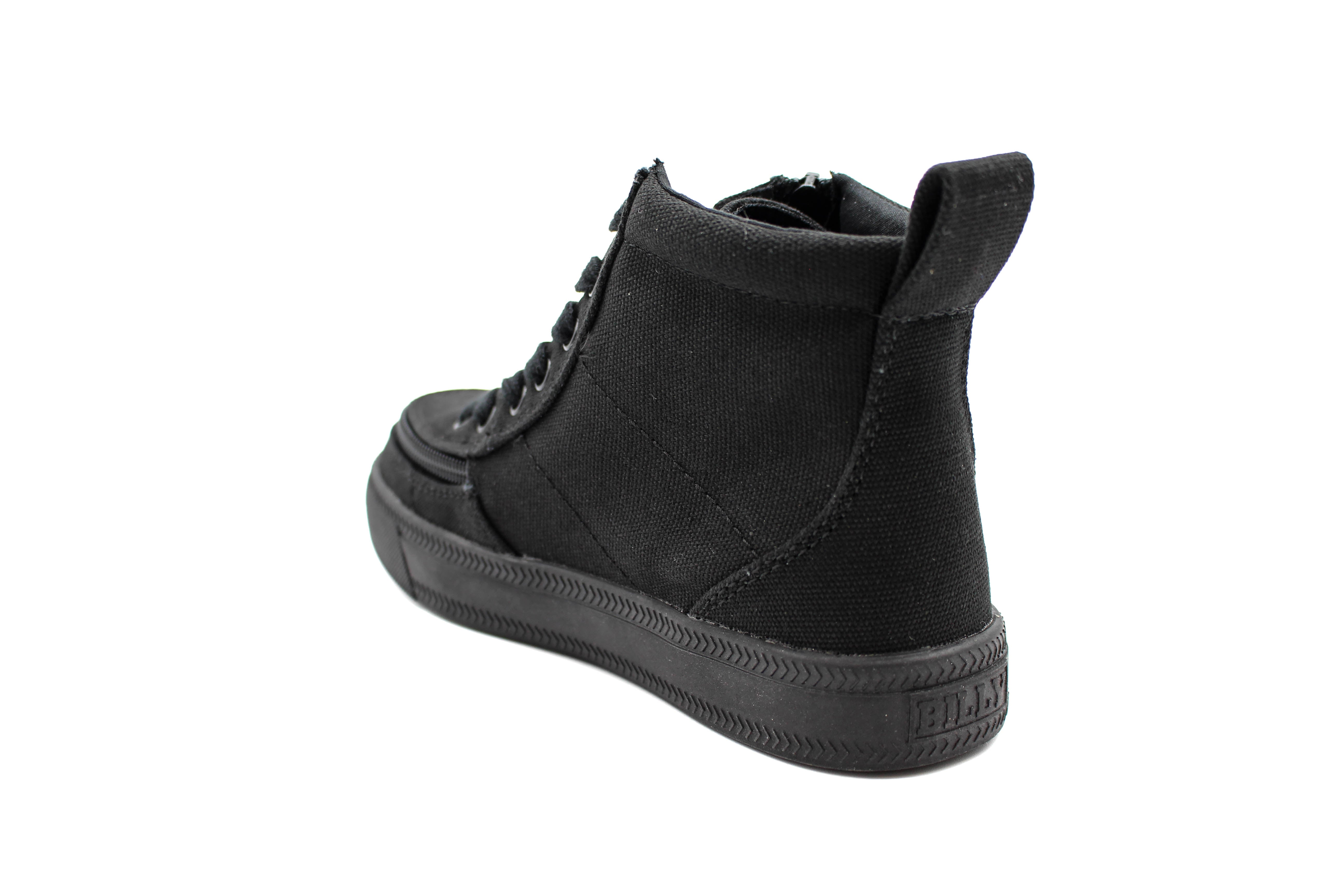 BILLY Black to the Floor Canvas Classic Lace High Tops