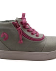 BILLY Grey/Pink D|R Short Wrap High Tops