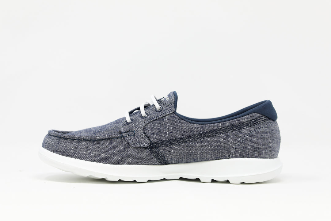 SKECHERS Women's GOwalk Lite Isla Boat Shoes - Navy