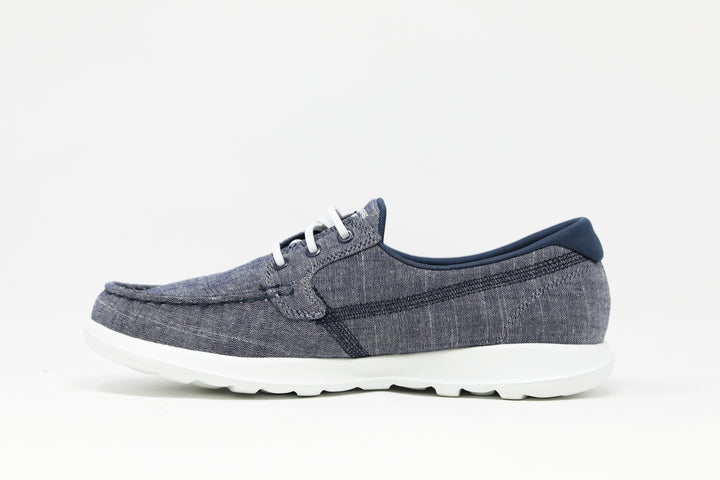 SKECHERS Women's GOwalk Lite Isla Boat Shoes - Navy