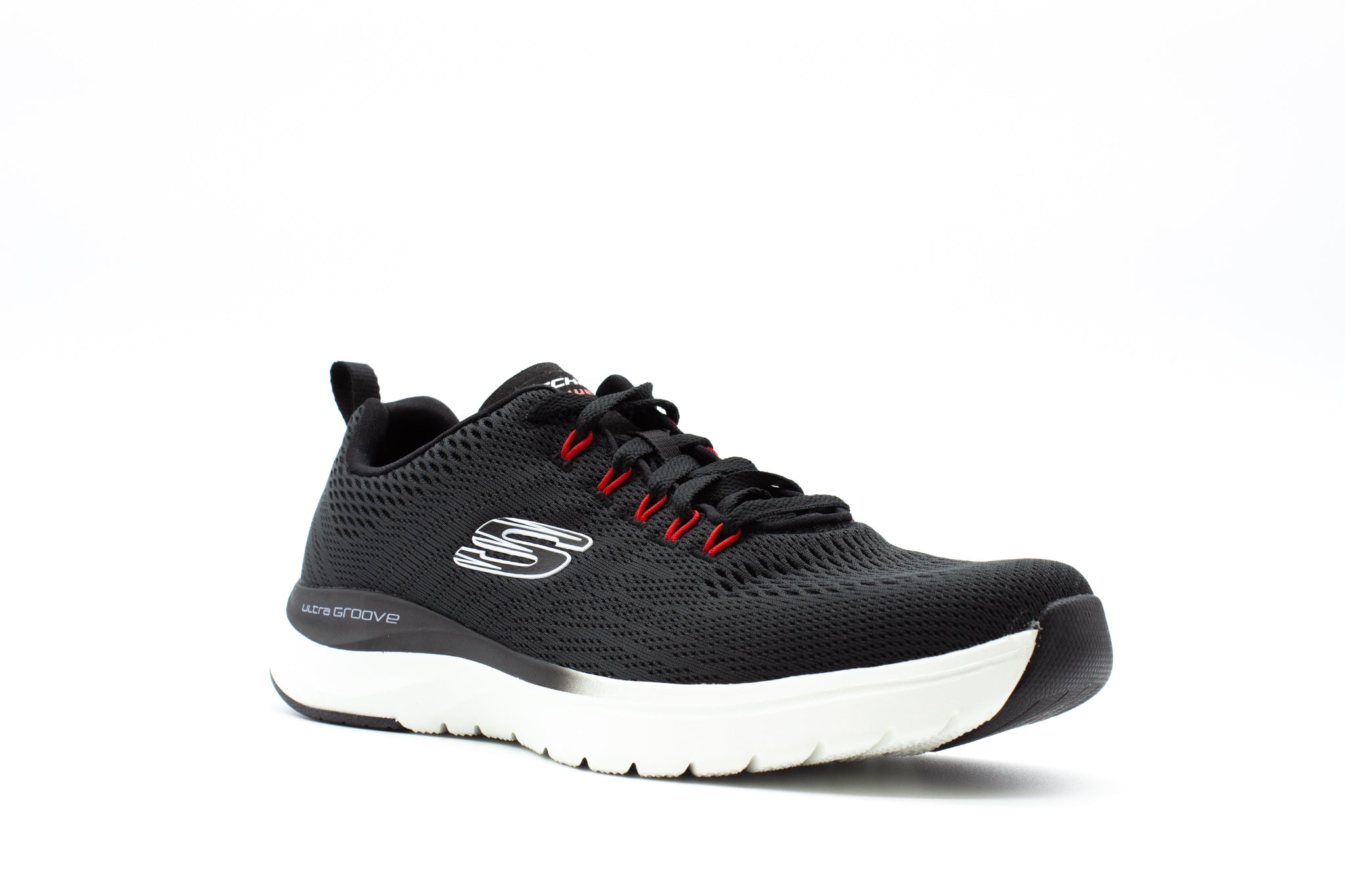 Skechers Men&#39;s Ultra Groove Mesh Lace Up Shoes